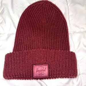 Herschel Supply Company maroon burgundy Unisex One Size Beanie knit Hat